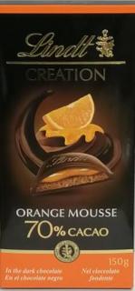 Lindt Creation Étcsokoládé Csokoládéhabbal és Narancskrémmel Töltve 150g