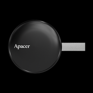 Apacer Külső SSD 256GB - AS725 (USB3.2 Type C, R/W: 1000 MB/s, MagSafe, fekete)