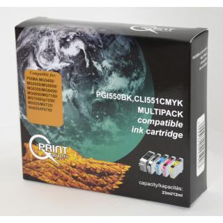 Canon CLI-551/PGI-550 BCMY kompatibilis (utángyártott) multipack