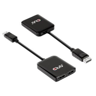 Club 3D USB Hub - CSV-7200 (Multi Stream, DisplayPort 1.4 to 2xDisplayPort, 2x4K60Hz)