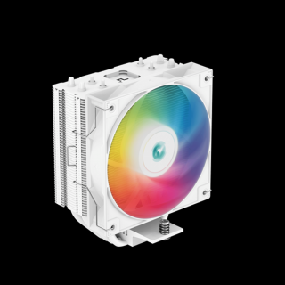 DeepCool CPU Cooler - AG400 WH ARGB (31,6 dB; max, 128,93 m3/h; 4pin, 4 db heatpipe, 12cm, PWM, A-RGB LED, fehér)