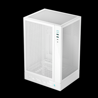 DeepCool Számítógépház - CH170 DIGITAL WH (fekete, Mini-ITX, 2xUSB3.0, Type-C, fehér)