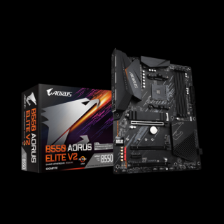 Gigabyte Alaplap - AMD B550 AORUS ELITE V2 AM4 (B550, 4xDDR4 3200MHz, 3xPCI-E, RAID, 4xSATA3, M.2, 6xUSB2.0, 8xUSB3.2)