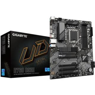 Gigabyte Alaplap - Intel B760 DS3H s1700 (B760, 4xDDR5, 7600MHz, DP/HDMI, 4xSATA3, M.2, 4xUSB2.0, 3xUSB3.2, 2xType-C)