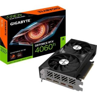 Gigabyte Videókártya - nVidia RTX 4060 Ti Windforce 8GB (8192MB, GDDR6, 128bit, 2550/18000Mhz, 2xHDMI, 2xDP)