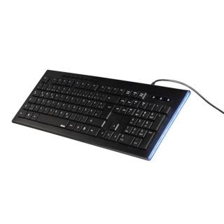 Hama Billentyűzet - 182663 Anzano (vezetékes, USB, LED, HU, 1,4m, fekete)