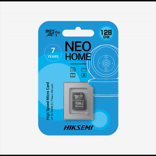 Hikvision HIKSEMI MicroSD kártya - NEO HOME 128GB microSDXC™, Class 10 and UHS-I, 3D NAND (adapter nélkül)