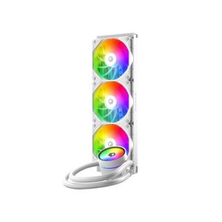 ID-Cooling CPU Water Cooler - ZOOMFLOW 360 XT V2 WHITE (25dB; max. 115,87 m3/h; 3x12cm, A-RGB LED, fehér)