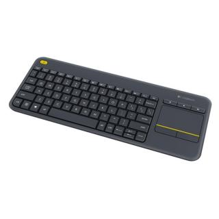 Logitech Billentyűzet - K400 Plus (Vezeték nélküli, USB, Touchpad, fekete)