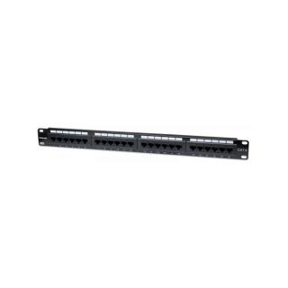 Manhattan Patch panel - CAT6 UTP patch panel, 24 portos, 1U, Fekete