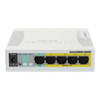 MikroTik RB260GSP/CSS106-1G-4P-1S switch