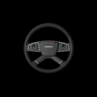 Moza Racing kiegészítő - TSW Kormánykerék (Kamion változat, RGB, 400mm)