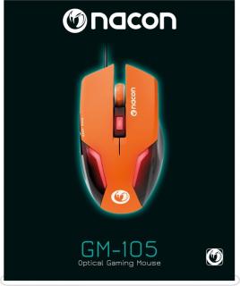 Nacon GM-105 Gamer egér narancssárga