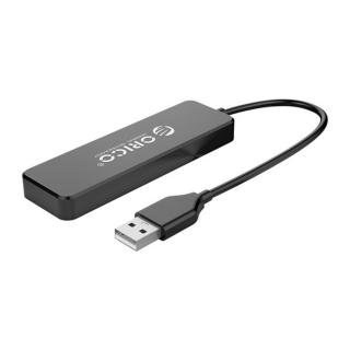 Orico USB2.0 Hub - FL01-BK/99/ (4 port, Bemenet: USB-A, Kimenet: 4xUSB-A, fekete)