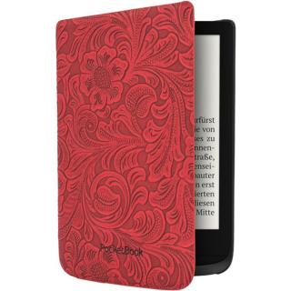 POCKETBOOK e-book tok -  PocketBook Shell 6" (Touch HD 3, Touch Lux 4, Basic Lux 2) Piros, virágmintával