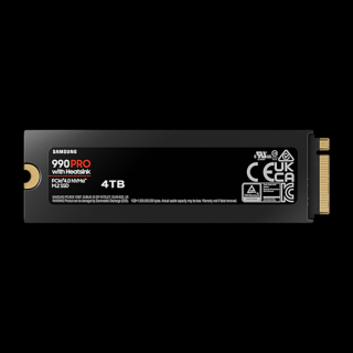 Samsung SSD 4TB - MZ-V9P4T0GW (990 PRO hűtőbordával, PCle 4.0x4, NVMe M.2, 4TB)