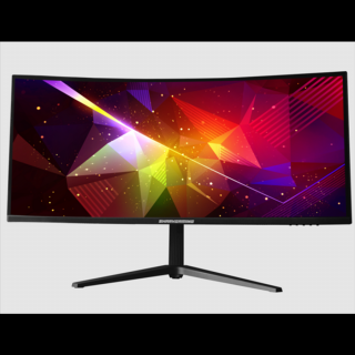 SHARK GAMING Monitor 34" - SG34-UWQ165 (VA, 3440x1440, 21:9, UWQHD, 165Hz, 300cd/m2, 1ms, 2xHDMI, 2xDP, Ívelt)