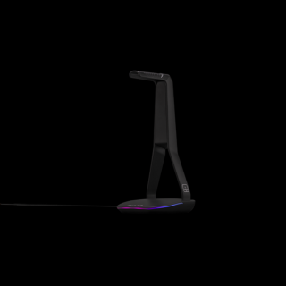 The G-Lab Fejhallgató állvány - K STAND HYDROGEN (fekete, 2xUSB3.0, 1xUSB-C, műanyag, RGB)