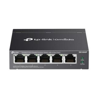 TP-Link Switch  PoE - DS105GP (5 port 1Gbps; 4x at PoE+ port; 65W)