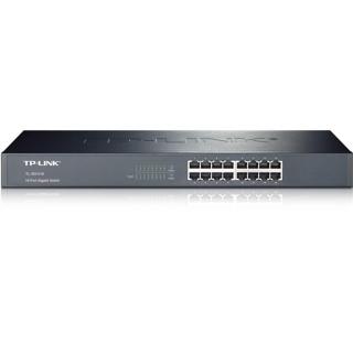 TP-Link Switch  - TL-SG1016 (16 port, 1000Mbps; fém ház, rackbe szerelhető)