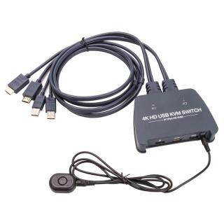 VCOM 2 portos HDMI KVM switch (DD221-4K)