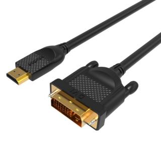 VCOM kábel HDMI-DVI 1,8m (HDMI M--DVI24+1m 1080P) (CG484G-1.8)