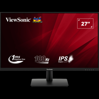 ViewSonic Monitor 27" - VA270-H (IPS, 16:9, 1920x1080, 100Hz, 1ms, 250cd/m2, D-sub, HDMI, VESA)