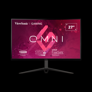 ViewSonic Monitor 27" - VX2718-2KPC-MHDJ (VA, 2K, 165Hz, 1ms, 250cd/m2, 2xHDMI, DP, VESA, SPK, ívelt, mag.ál)