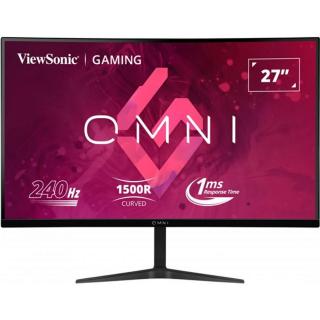 ViewSonic Monitor 27" - VX2719-PC-MHD (VA, 1920x1080, 240Hz, 1ms, 250cd/m2, 2xHDMI, DP, VESA, SPK, ívelt)