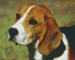 Pixelhobby képkészlet, Beagle KUTYA (4 alaplapos)