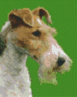 Pixelhobby képkészlet, FOX TERRIER kutya (4 alaplapos)