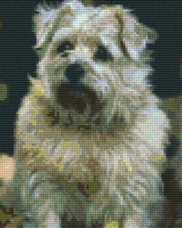 Pixelhobby képkészlet, NORFOLK TERRIER kutya (4 alaplapos)
