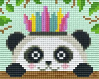 Pixelhobby képkészlet, PANDA koronával (1 alaplapos)