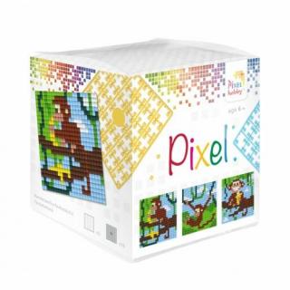 Pixelhobby, Kocka szett 3 kép, Majmok (29004, 3db kis alaplap, 7-99 év)