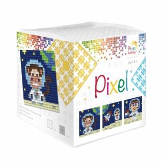 Pixelhobby, Kocka szett 3 kép, Űrhajós (29013, 3db kis alaplap, 7-99 év)