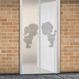 Delight Mágneses szúnyogháló függöny ajtóra 100x210cm - fiú-lány mintás (11398F)