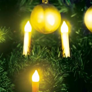 Family Karácsonyi LED gyertyafüzér - melegfehér - 10 LED - 2 x AA (58037A)
