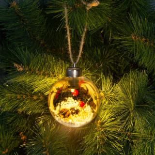 Family LED-es karácsonyfadísz - melegfehér - 8 cm (58058)