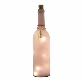 Home GB 30/PK dekorációs üveg LED füzérrel, rózsaszín