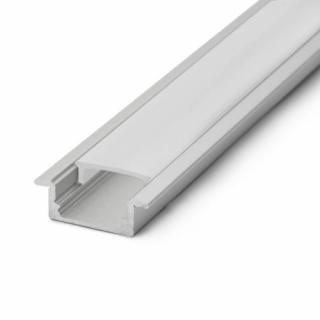 LED alumínium profil takaró búra, 2m (41011M2)