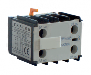 Tracon Homlokoldali segédérintkező TR1K segédkontaktorokhoz, 230V, 50Hz, 2A, 2×NC+2×NO