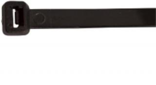 Tracon Kábelkötegelő 140 x 3.6 mm, fekete, hagyományos, műanyag PA 6.6 (151PR)