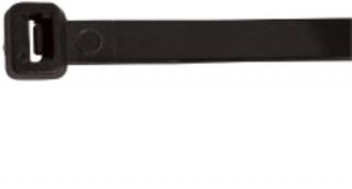 Tracon Kábelkötegelő 200 x 4.8 mm, fekete, hagyományos, műanyag PA 6.6 (191PR)