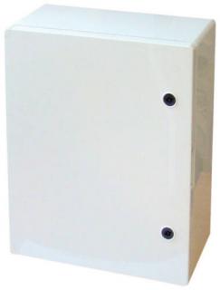 Tracon TME504018 Falra szerelhető műanyag szekrény, teli ajtóval, 500x400x175, IP65, IK10, 1000V AC/DC, szerelőlappal
