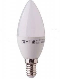 V-TAC LED gyertya izzó Samsung chippel, E14, 7W, 3000K (111)