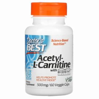 Doctor's Best Acetyl-L-Carnitine with BioSint (60 Veggie Capsules)