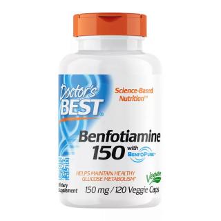 Doctor's Best Benfotiamine With Benfopure 150 mg (120 Veggie Capsules)