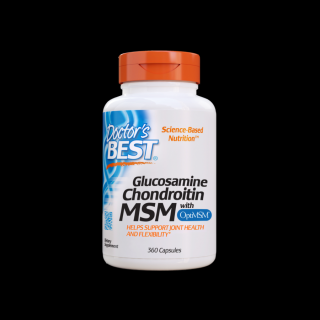 Doctor's Best Glucosamine Chondroitin MSM with Optimsm (360 Capsules)