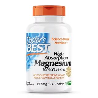 Doctor's Best High Absorption Magnesium 100 mg (120 Tablets)