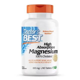 Doctor's Best High Absorption Magnesium 100 mg (240 Tablets)